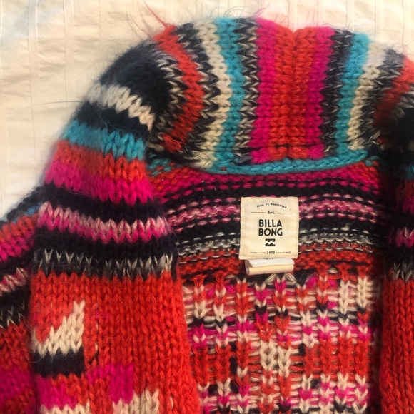 Billabong Chunky Knit Southwest Cardigan - Picture 2 of 2